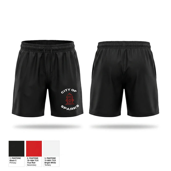 Athletic Shorts With Pockets, Sparks Fire Department, Fire Department, Teamtime, Team time, sublimation, custom sports apparel, team uniforms, spirit wear, spiritwear, sports uniforms, custom shirts, team store, custom team store, fundraiser sports, apparel fundraiser
