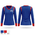Oaks Women's Long Sleeve V-neck Shirt - 1