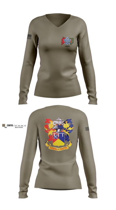3-66 AR 33931527 Women's Long Sleeve V-neck Shirt - 1