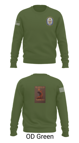Crew Neck Sweatshirt, Uss Carter Hall, , Teamtime, Team time, sublimation, custom sports apparel, team uniforms, spirit wear, spiritwear, sports uniforms, custom shirts, team store, custom team store, fundraiser sports, apparel fundraiser