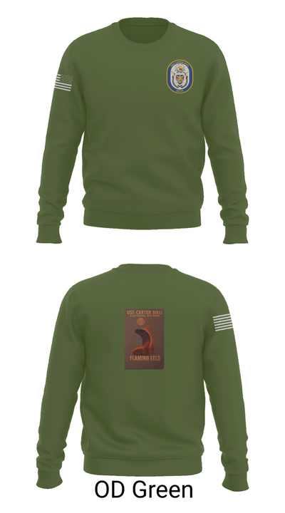 Uss Carter Hall 96042318 Crew Neck Sweatshirt - 43