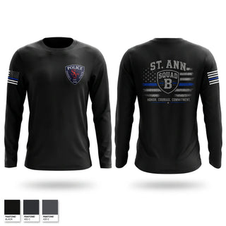 Long Sleeve Performance Shirt, B SQUAD, Police, Teamtime, Team time, sublimation, custom sports apparel, team uniforms, spirit wear, spiritwear, sports uniforms, custom shirts, team store, custom team store, fundraiser sports, apparel fundraiser