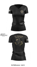 LMPD SRT 26773005 Women's Short Sleeve V-neck Shirt - 2