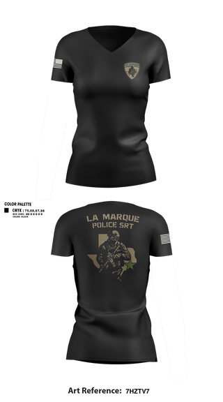 Womens Short Sleeve Vneck Shirt, LMPD SRT, Police, Teamtime, Team time, sublimation, custom sports apparel, team uniforms, spirit wear, spiritwear, sports uniforms, custom shirts, team store, custom team store, fundraiser sports, apparel fundraiser