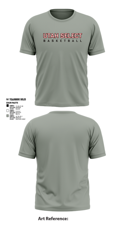 Utah Select Basketball 19223237 Short Sleeve Performance Shirt - 3