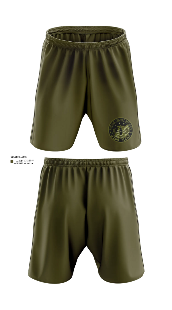Athletic Shorts With Pockets, Passaic County Bomb Squad, Police, Teamtime, Team time, sublimation, custom sports apparel, team uniforms, spirit wear, spiritwear, sports uniforms, custom shirts, team store, custom team store, fundraiser sports, apparel fundraiser