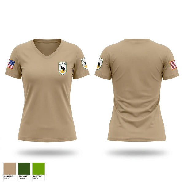 Womens Short Sleeve Vneck Shirt, Washington State Guard, National Guard, Teamtime, Team time, sublimation, custom sports apparel, team uniforms, spirit wear, spiritwear, sports uniforms, custom shirts, team store, custom team store, fundraiser sports, apparel fundraiser