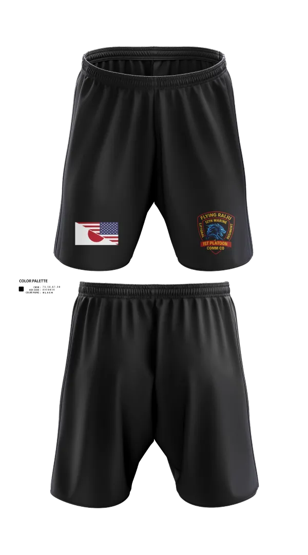 Athletic Shorts With Pockets, 12th MLR Headquarters Element, Marines, Teamtime, Team time, sublimation, custom sports apparel, team uniforms, spirit wear, spiritwear, sports uniforms, custom shirts, team store, custom team store, fundraiser sports, apparel fundraiser