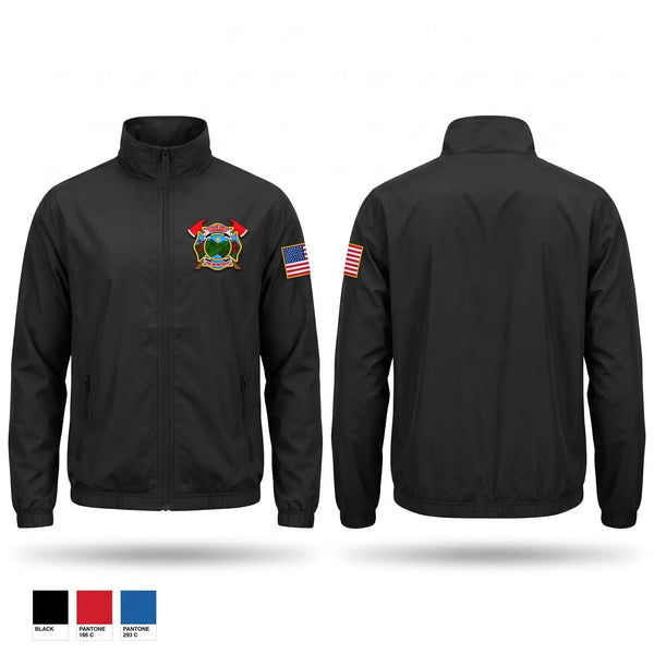 Windbreaker, Pittman center Volunteer fire department, Fire Department, Teamtime, Team time, sublimation, custom sports apparel, team uniforms, spirit wear, spiritwear, sports uniforms, custom shirts, team store, custom team store, fundraiser sports, apparel fundraiser
