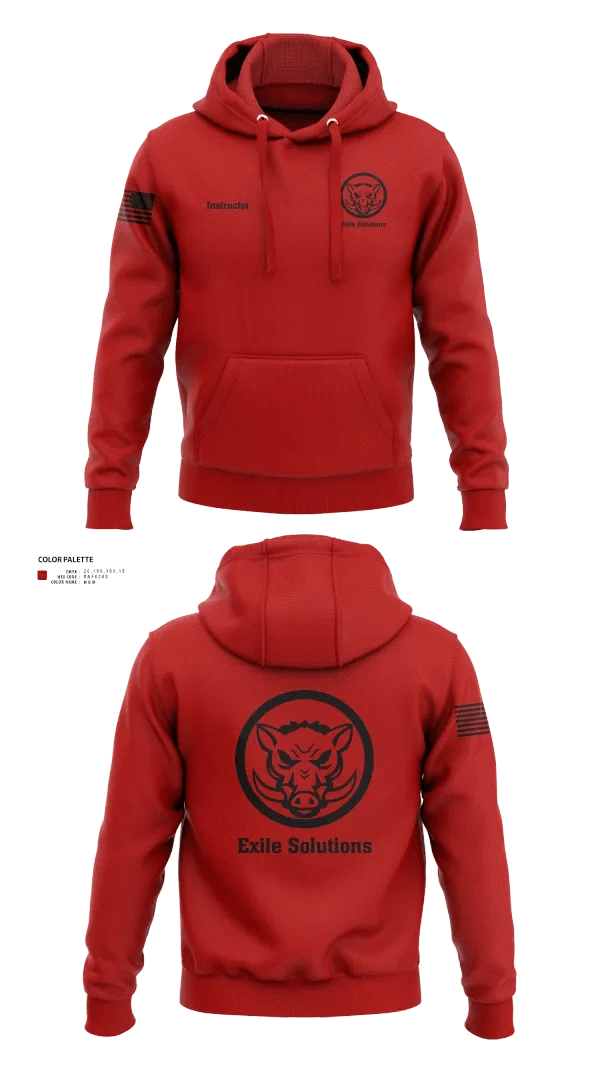 Hoodie, Exile Solutions, Police, Teamtime, Team time, sublimation, custom sports apparel, team uniforms, spirit wear, spiritwear, sports uniforms, custom shirts, team store, custom team store, fundraiser sports, apparel fundraiser