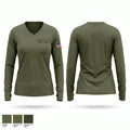 Iredell County SERT Team Women's Long Sleeve V-neck Shirt - 1