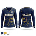 West Albany Bulldogs 38945796 Women's Long Sleeve V-neck Shirt - 1