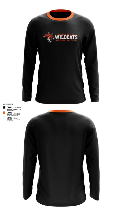 Carson Valley Wildcats Long Sleeve Performance Shirt - 3