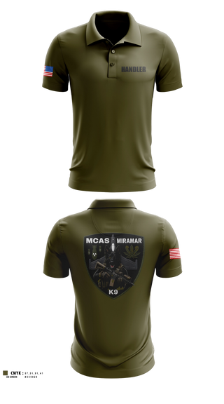 Short Sleeve Performance Polo, MCAS Miramar Military Working Dog Section, Marines, Teamtime, Team time, sublimation, custom sports apparel, team uniforms, spirit wear, spiritwear, sports uniforms, custom shirts, team store, custom team store, fundraiser sports, apparel fundraiser