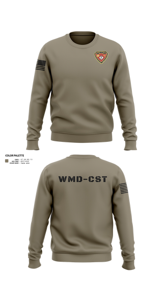 Crew Neck Sweatshirt, 2nd WMD CST, Army, Teamtime, Team time, sublimation, custom sports apparel, team uniforms, spirit wear, spiritwear, sports uniforms, custom shirts, team store, custom team store, fundraiser sports, apparel fundraiser