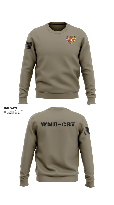 Crew Neck Sweatshirt, 2nd WMD CST, Army, Teamtime, Team time, sublimation, custom sports apparel, team uniforms, spirit wear, spiritwear, sports uniforms, custom shirts, team store, custom team store, fundraiser sports, apparel fundraiser