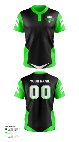Two Button Softball Jersey, Vipers, Softball, Teamtime, Team time, sublimation, custom sports apparel, team uniforms, spirit wear, spiritwear, sports uniforms, custom shirts, team store, custom team store, fundraiser sports, apparel fundraiser