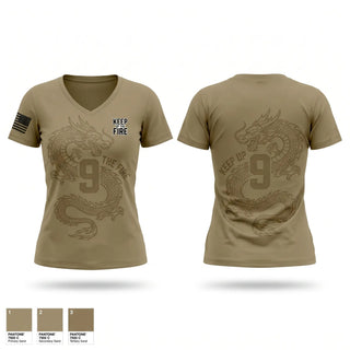 Womens Short Sleeve Vneck Shirt, 4th Battalion 9th Infantry Regiment, Army, Teamtime, Team time, sublimation, custom sports apparel, team uniforms, spirit wear, spiritwear, sports uniforms, custom shirts, team store, custom team store, fundraiser sports, apparel fundraiser