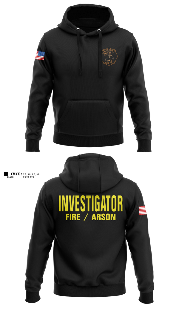 Hoodie, Gaston County Emergency Management and Fire Services, Fire Department, Teamtime, Team time, sublimation, custom sports apparel, team uniforms, spirit wear, spiritwear, sports uniforms, custom shirts, team store, custom team store, fundraiser sports, apparel fundraiser