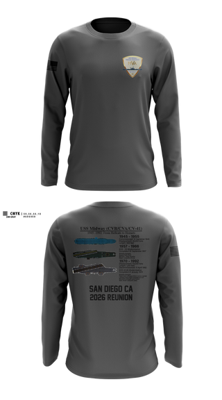 Long Sleeve Performance Shirt, Midway Veterans' Association, , Teamtime, Team time, sublimation, custom sports apparel, team uniforms, spirit wear, spiritwear, sports uniforms, custom shirts, team store, custom team store, fundraiser sports, apparel fundraiser
