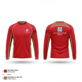 Long Sleeve Performance Shirt, Coast guard cutter coho, Coast Guard, Teamtime, Team time, sublimation, custom sports apparel, team uniforms, spirit wear, spiritwear, sports uniforms, custom shirts, team store, custom team store, fundraiser sports, apparel fundraiser