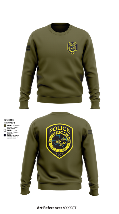 Robstown police department 66460807 Crew Neck Sweatshirt - 2