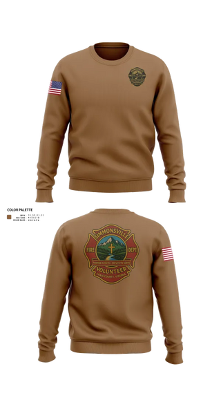 Crew Neck Sweatshirt, Simmonsville VFD, , Teamtime, Team time, sublimation, custom sports apparel, team uniforms, spirit wear, spiritwear, sports uniforms, custom shirts, team store, custom team store, fundraiser sports, apparel fundraiser