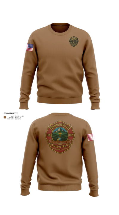 Simmonsville VFD 9385181 Crew Neck Sweatshirt - 100