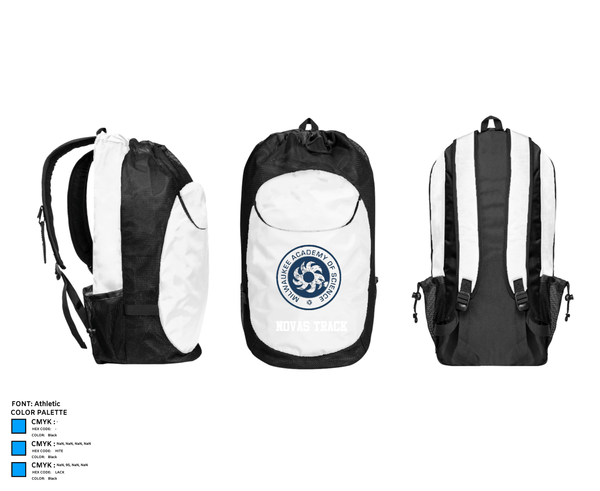 Gear Bag, Novas Track, Track & Field, Teamtime, Team time, sublimation, custom sports apparel, team uniforms, spirit wear, spiritwear, sports uniforms, custom shirts, team store, custom team store, fundraiser sports, apparel fundraiser