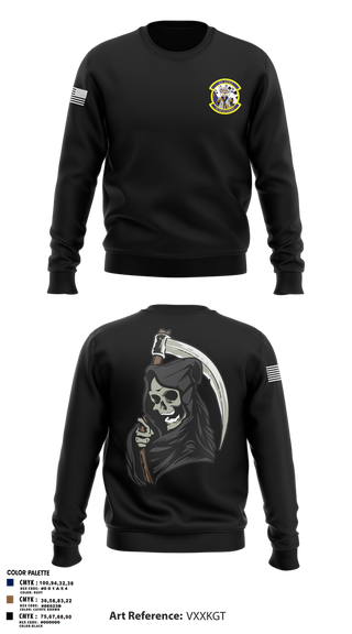 Crew Neck Sweatshirt, 89th ATKS, Air Force, Teamtime, Team time, sublimation, custom sports apparel, team uniforms, spirit wear, spiritwear, sports uniforms, custom shirts, team store, custom team store, fundraiser sports, apparel fundraiser