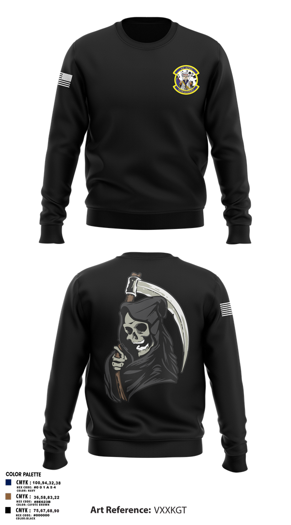 Crew Neck Sweatshirt, 89th ATKS, Air Force, Teamtime, Team time, sublimation, custom sports apparel, team uniforms, spirit wear, spiritwear, sports uniforms, custom shirts, team store, custom team store, fundraiser sports, apparel fundraiser