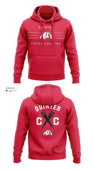 Hoodie, Quinter Bulldogs, Cross Country, Teamtime, Team time, sublimation, custom sports apparel, team uniforms, spirit wear, spiritwear, sports uniforms, custom shirts, team store, custom team store, fundraiser sports, apparel fundraiser