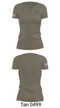 130 FAB 52872050 Women's Short Sleeve V-neck Shirt - 68