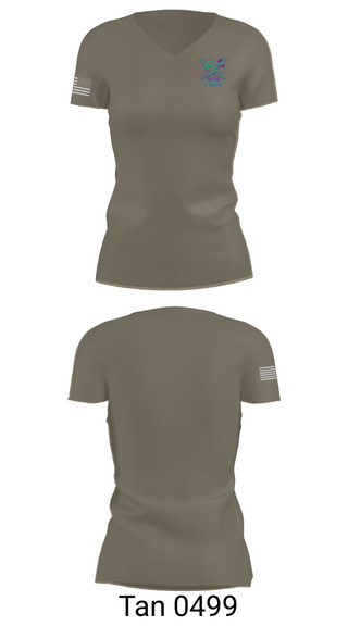 Womens Short Sleeve Vneck Shirt, 130 FAB, Army, Teamtime, Team time, sublimation, custom sports apparel, team uniforms, spirit wear, spiritwear, sports uniforms, custom shirts, team store, custom team store, fundraiser sports, apparel fundraiser
