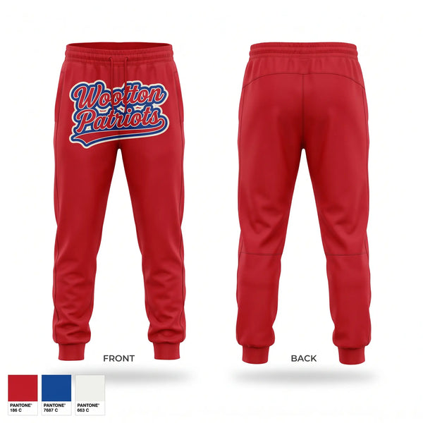 Sweatpants, Wootton Patriots, Cheer, Teamtime, Team time, sublimation, custom sports apparel, team uniforms, spirit wear, spiritwear, sports uniforms, custom shirts, team store, custom team store, fundraiser sports, apparel fundraiser