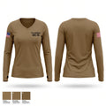 USS BAINBRIDGE DDG 96 Women's Long Sleeve V-neck Shirt - 1