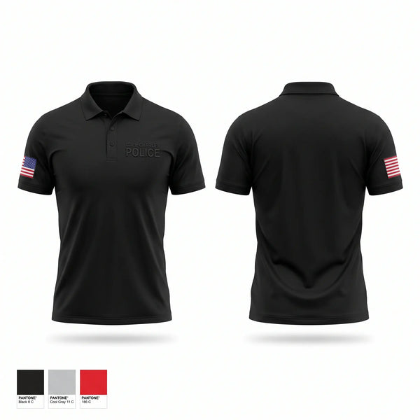 Short Sleeve Performance Polo, Cape Charles Police, Police, Teamtime, Team time, sublimation, custom sports apparel, team uniforms, spirit wear, spiritwear, sports uniforms, custom shirts, team store, custom team store, fundraiser sports, apparel fundraiser