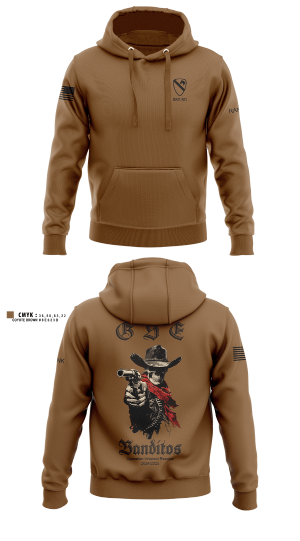 Hoodie, BCO GSE, Army, Teamtime, Team time, sublimation, custom sports apparel, team uniforms, spirit wear, spiritwear, sports uniforms, custom shirts, team store, custom team store, fundraiser sports, apparel fundraiser
