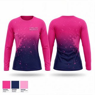 Long Sleeve Performance Shirt, Carolina Misfits, Softball, Teamtime, Team time, sublimation, custom sports apparel, team uniforms, spirit wear, spiritwear, sports uniforms, custom shirts, team store, custom team store, fundraiser sports, apparel fundraiser