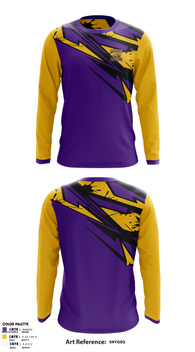 Johnson Abernathy Graetz High School Wrestling 80783925 Long Sleeve Performance Shirt 1