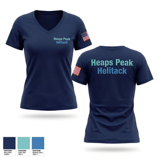 Womens Short Sleeve Vneck Shirt, Heaps Peak Helitack, Fire Department, Teamtime, Team time, sublimation, custom sports apparel, team uniforms, spirit wear, spiritwear, sports uniforms, custom shirts, team store, custom team store, fundraiser sports, apparel fundraiser