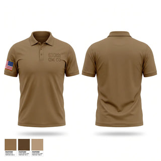 Short Sleeve Performance Polo, 910th QM CO, Army, Teamtime, Team time, sublimation, custom sports apparel, team uniforms, spirit wear, spiritwear, sports uniforms, custom shirts, team store, custom team store, fundraiser sports, apparel fundraiser