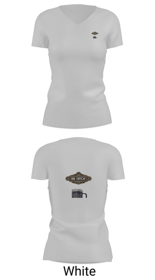 Womens Short Sleeve Vneck Shirt, Fire Station 1, Fire Department, Teamtime, Team time, sublimation, custom sports apparel, team uniforms, spirit wear, spiritwear, sports uniforms, custom shirts, team store, custom team store, fundraiser sports, apparel fundraiser