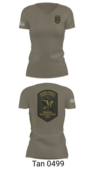 Womens Short Sleeve Vneck Shirt, Criminal Investigations Divison, Police, Teamtime, Team time, sublimation, custom sports apparel, team uniforms, spirit wear, spiritwear, sports uniforms, custom shirts, team store, custom team store, fundraiser sports, apparel fundraiser