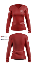 Jefferson vol Fire Dept Women's Long Sleeve V-neck Shirt - 7
