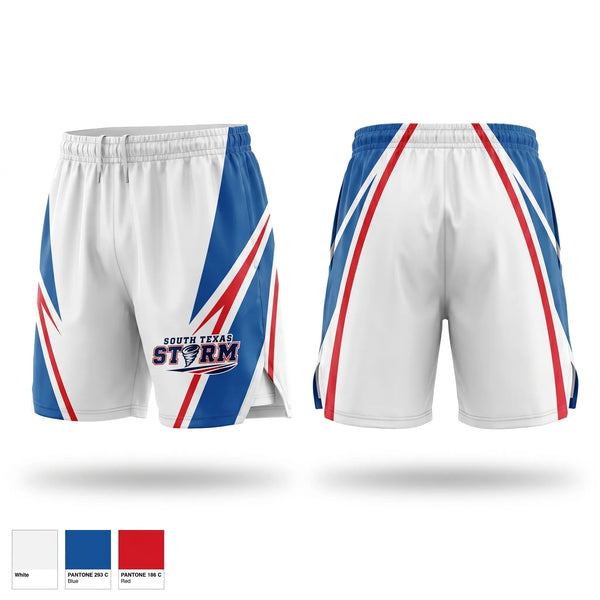 Track Shorts, SOUTH TEXAS STORM, Track & Field, Teamtime, Team time, sublimation, custom sports apparel, team uniforms, spirit wear, spiritwear, sports uniforms, custom shirts, team store, custom team store, fundraiser sports, apparel fundraiser