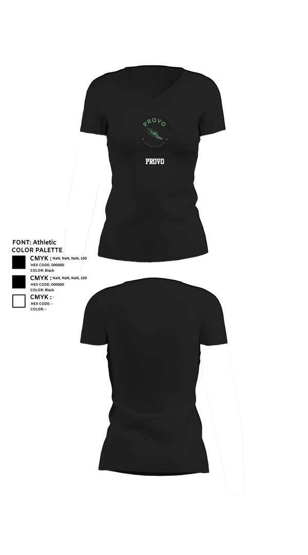 Womens Short Sleeve Vneck Shirt, Provo, Cross Country, Teamtime, Team time, sublimation, custom sports apparel, team uniforms, spirit wear, spiritwear, sports uniforms, custom shirts, team store, custom team store, fundraiser sports, apparel fundraiser