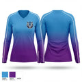 Surry County Wildcats 39362441 Women's Long Sleeve V-neck Shirt - 1