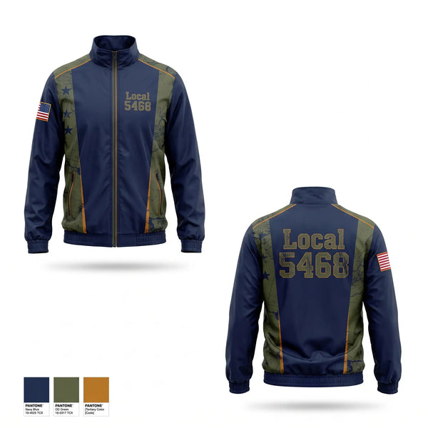 Windbreaker, Local 5468, Fire Department, Teamtime, Team time, sublimation, custom sports apparel, team uniforms, spirit wear, spiritwear, sports uniforms, custom shirts, team store, custom team store, fundraiser sports, apparel fundraiser