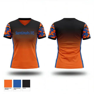 Womens Short Sleeve Vneck Shirt, Sentinels FC, Men's Soccer, Teamtime, Team time, sublimation, custom sports apparel, team uniforms, spirit wear, spiritwear, sports uniforms, custom shirts, team store, custom team store, fundraiser sports, apparel fundraiser